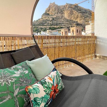 La Terraza. Vistas Al Castillo A 1 Min. De La Playa Alicante Kültér fotó